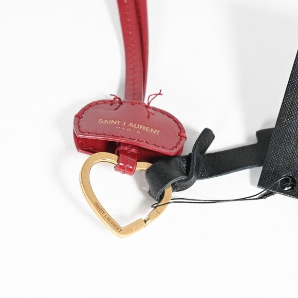 Saint Laurent Opyum Red with Gold Heart Keychain - Brand New with Tags - Picture 1 of 6